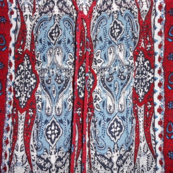 Womens Bila Short Crinkle Rayon India Skirt Large - Picture 3 of 7